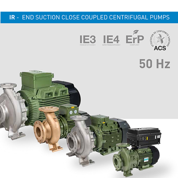 Nuevo catálogo de bombas normalizadas monobloc serie IR.